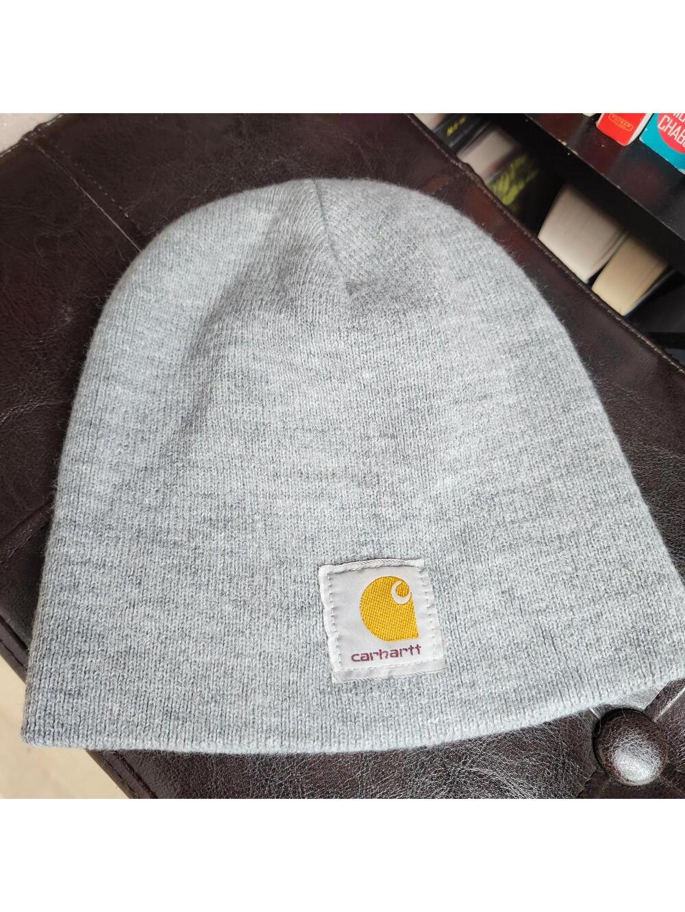 Carhartt Gray Knit Beanie Hat